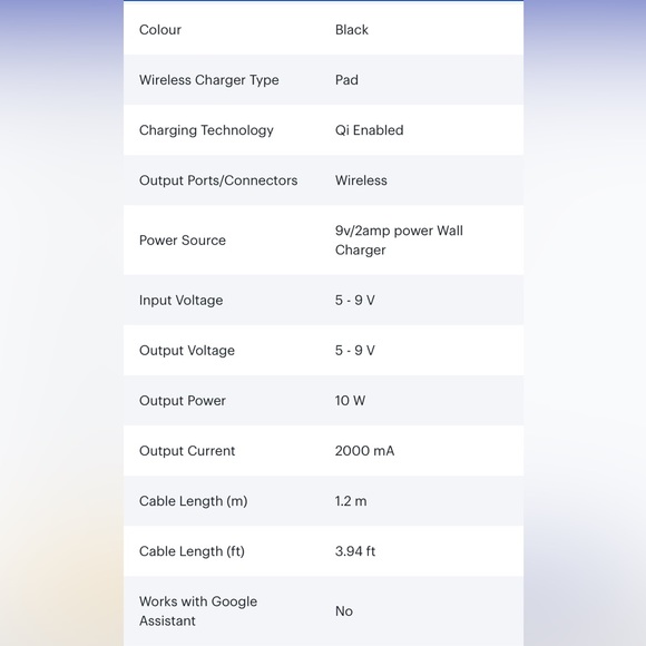 Insignia 10W Qi Wireless Charging Pad with Cable - Black (BNWT) - Picture 3 of 7